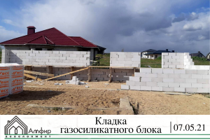 кладка блока